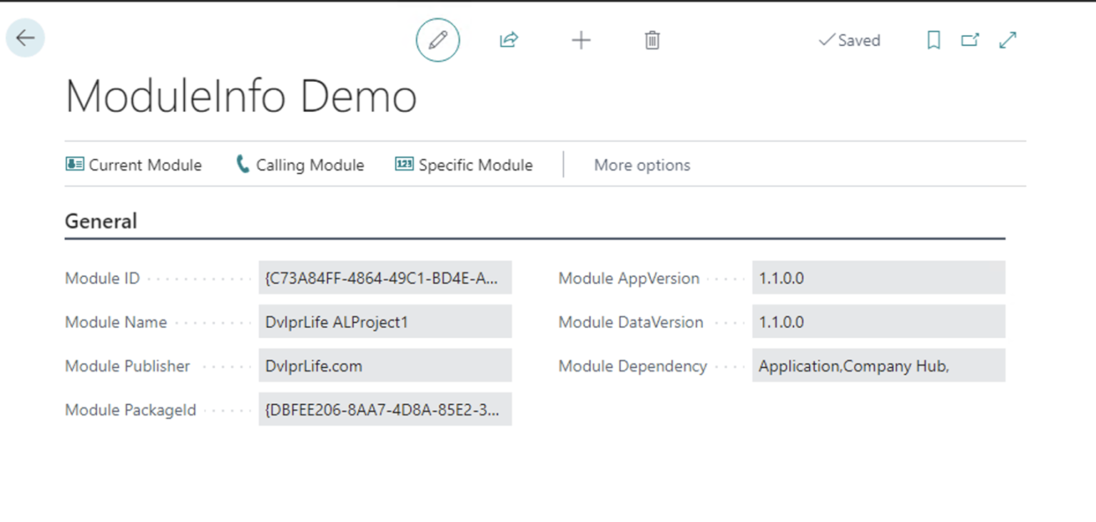Business Central AL ModuleInfo