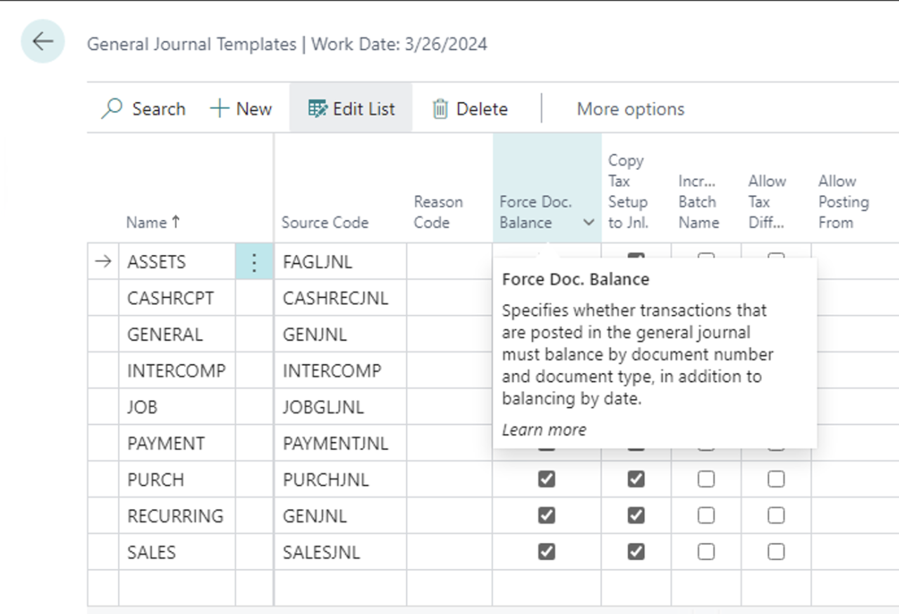 Dynamics 365 Business Central Force Doc Balance DvlprLife Dynamics 365 Business Central Force Doc Balance DvlprLife