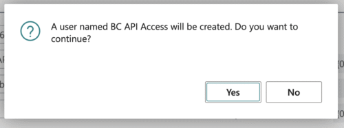 confirm user creation