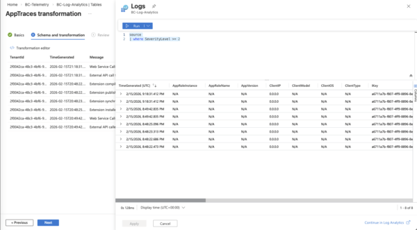 Configure Transformations 3