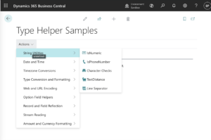 Type Helper Sample Application
